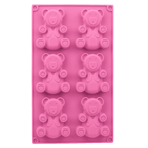 Silikonová forma na pečení medvídci růžová