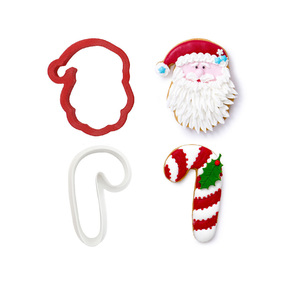 Vykrajovátka - Vánoce Santa a cukrová hůlka
