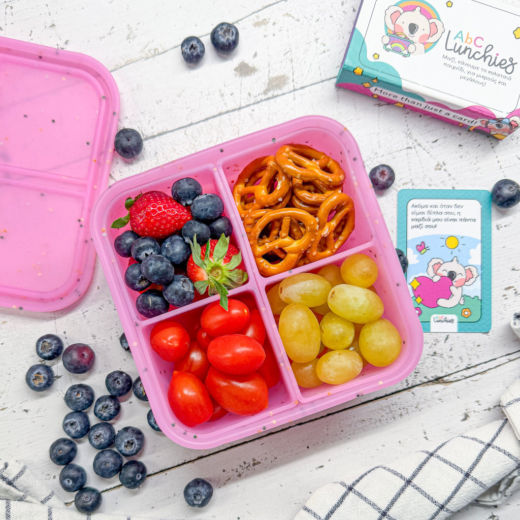 Silikonový box Flexi Bento Mate 4 – růžový