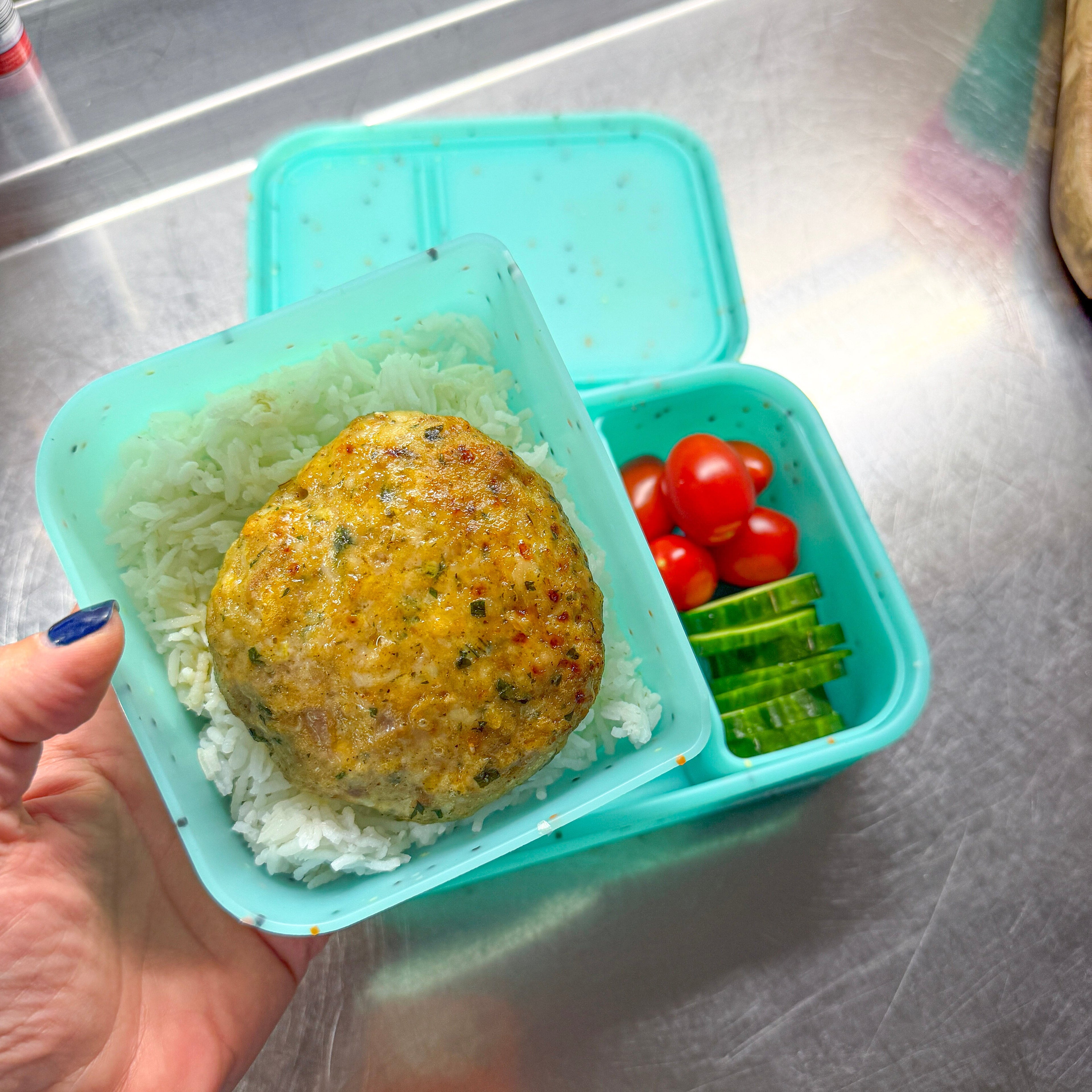 Silikonový Box Flexi Bento Mate 2 - aqua