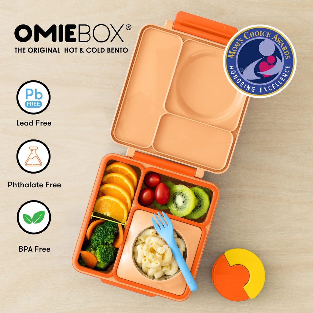 OmieBox hot & cold - Lunchbox s vyjímatelnou termonádobou Poppy Orange