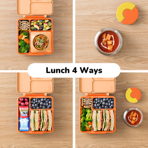OmieBox hot & cold - Lunchbox s vyjímatelnou termonádobou Poppy Orange