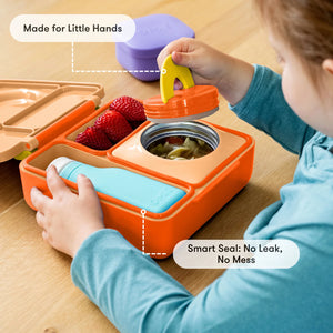 OmieBox hot & cold - Lunchbox s vyjímatelnou termonádobou Poppy Orange