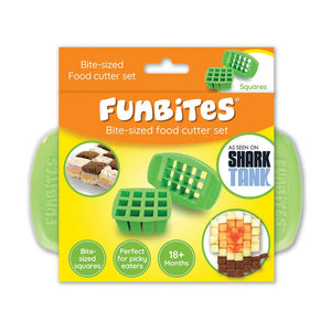 Sendvičové vykrajovátko FUNBITES - čtverce zelené