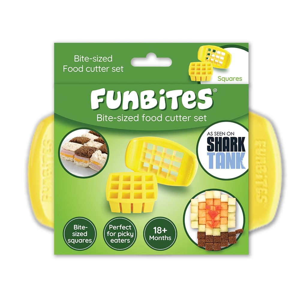 Sendvičové vykrajovátko FUNBITES - čtverce žluté