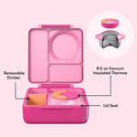 Načíst obrázek do prohlížeče Galerie, OmieBox hot &amp; cold - Lunchbox s vyjímatelnou termonádobou Pixie Pink
