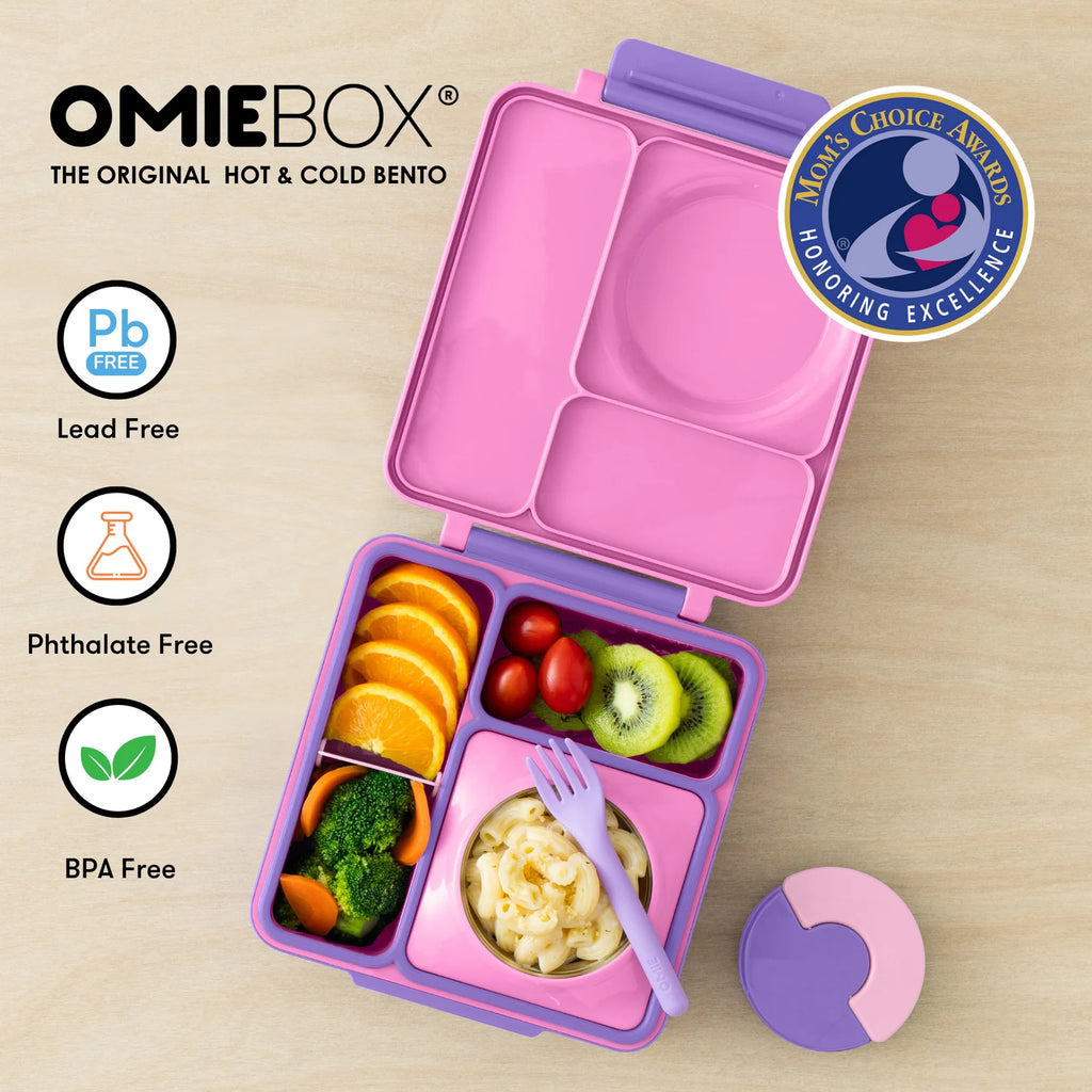 OmieBox hot & cold - Lunchbox s vyjímatelnou termonádobou Unicorn Pink
