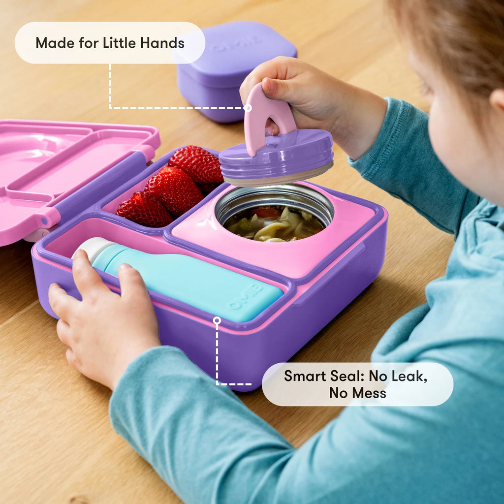 OmieBox hot & cold - Lunchbox s vyjímatelnou termonádobou Unicorn Pink