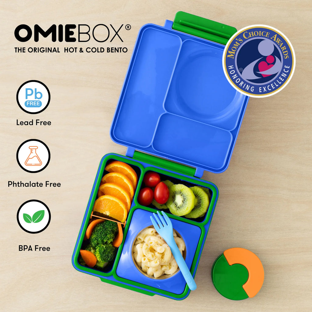 OmieBox hot & cold - Lunchbox s vyjímatelnou termonádobou Monster Blue