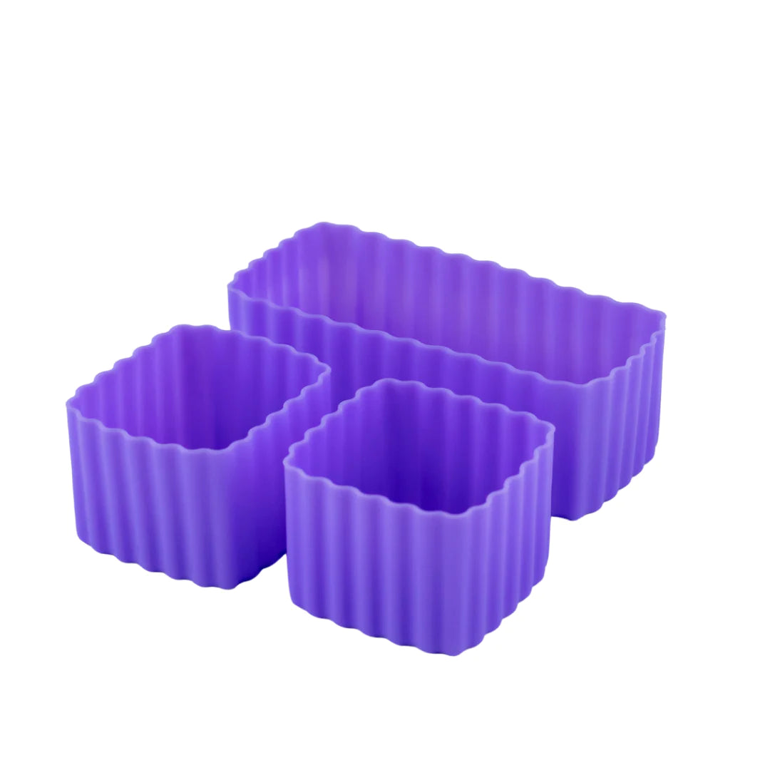 Sada 2+1 silikonových formiček Little Lunch Box Co - Hrozny