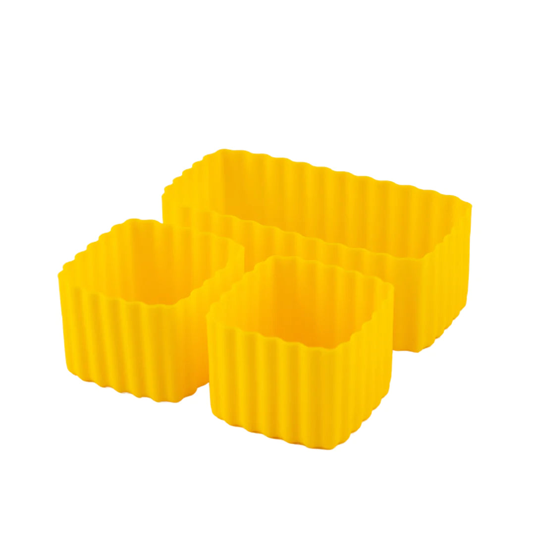 Sada 2+1 silikonových formiček Little Lunch Box Co - Ananas