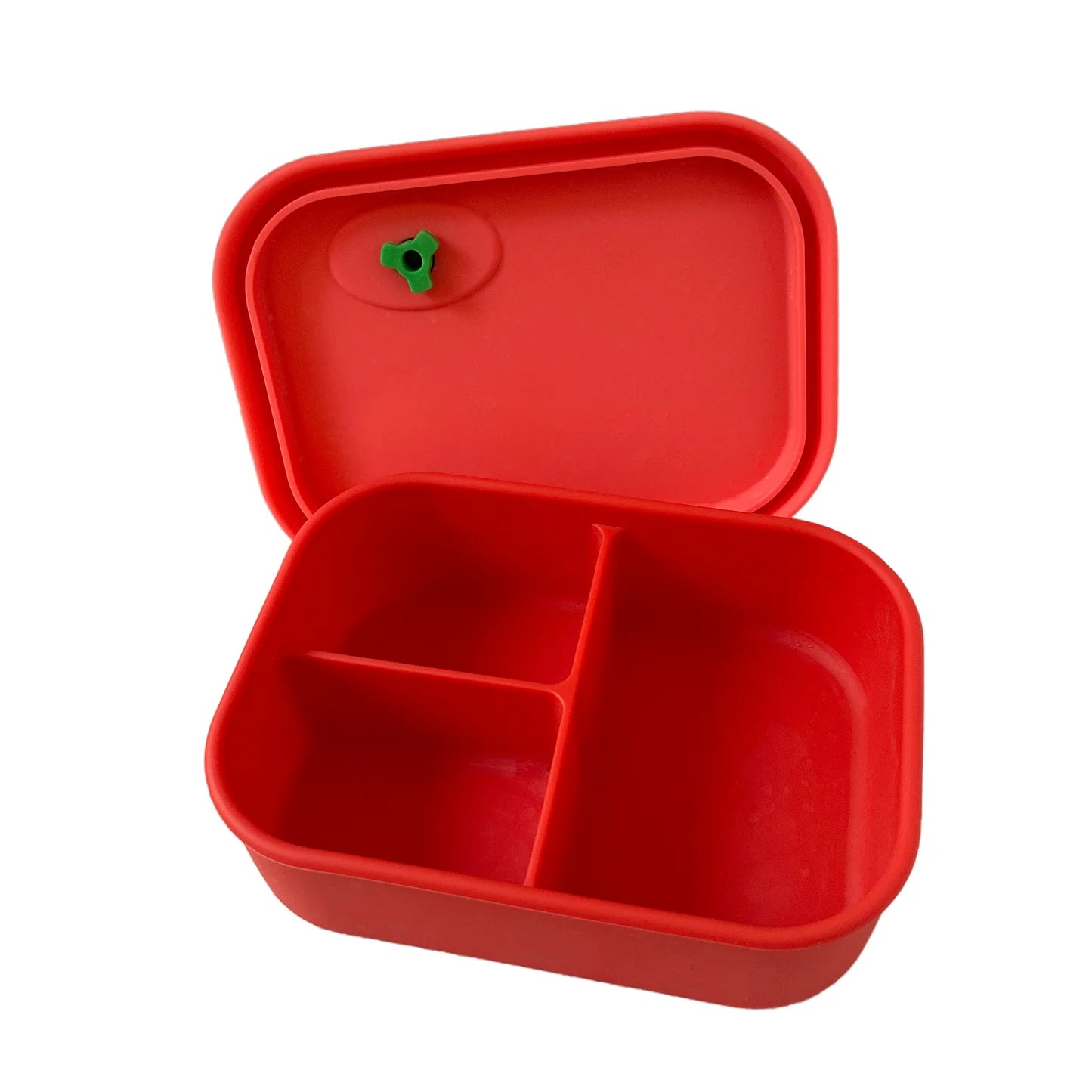 Silikonový Pick Box CLASSIC - 3 oddělení - červeno růžový
