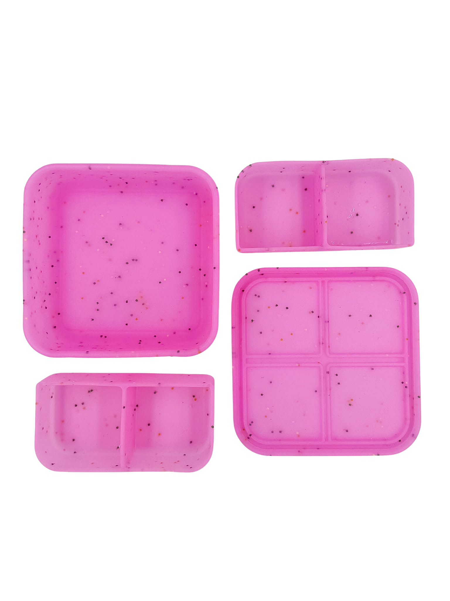 Silikonový box Flexi Bento Mate 4 – růžový