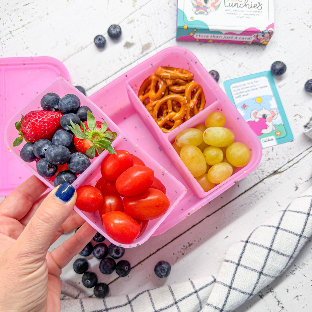 Silikonový box Flexi Bento Mate 4 – růžový