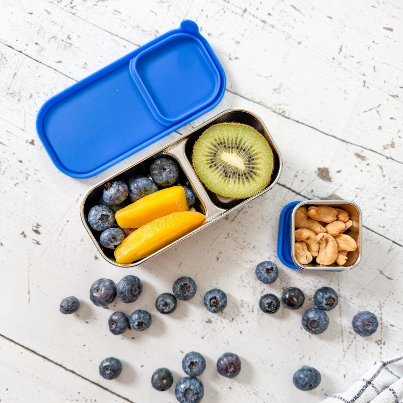 Nerezová sada Dip&Snack - modrá