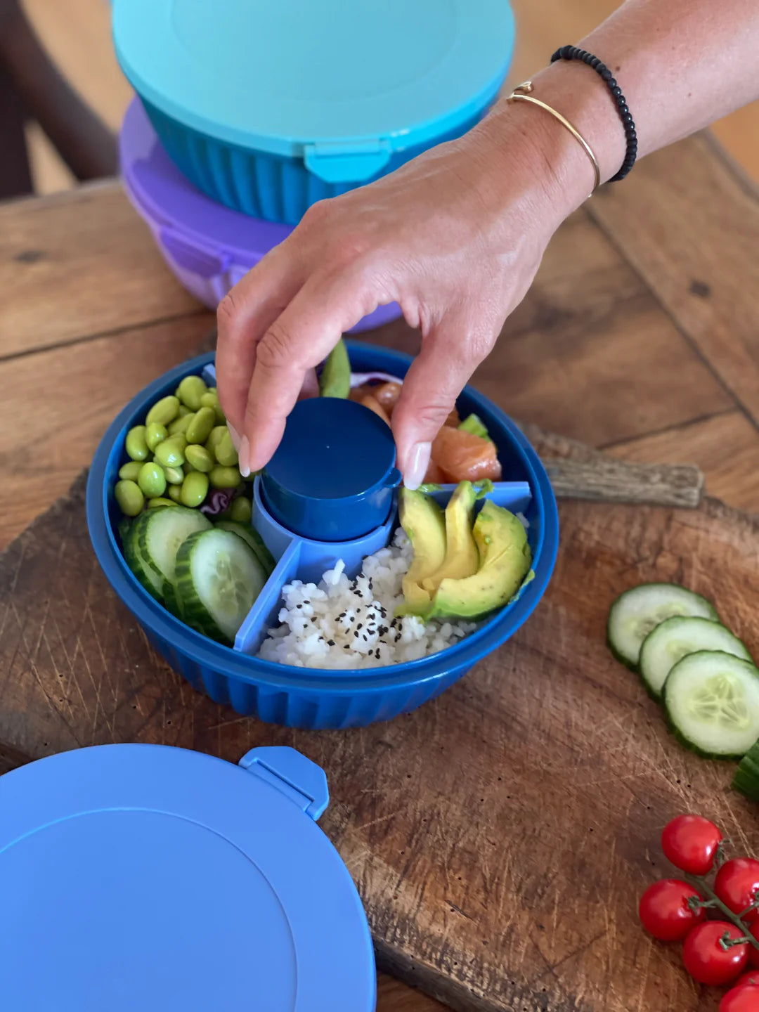 Yumbox Poke Bowl - modrá Hawaii