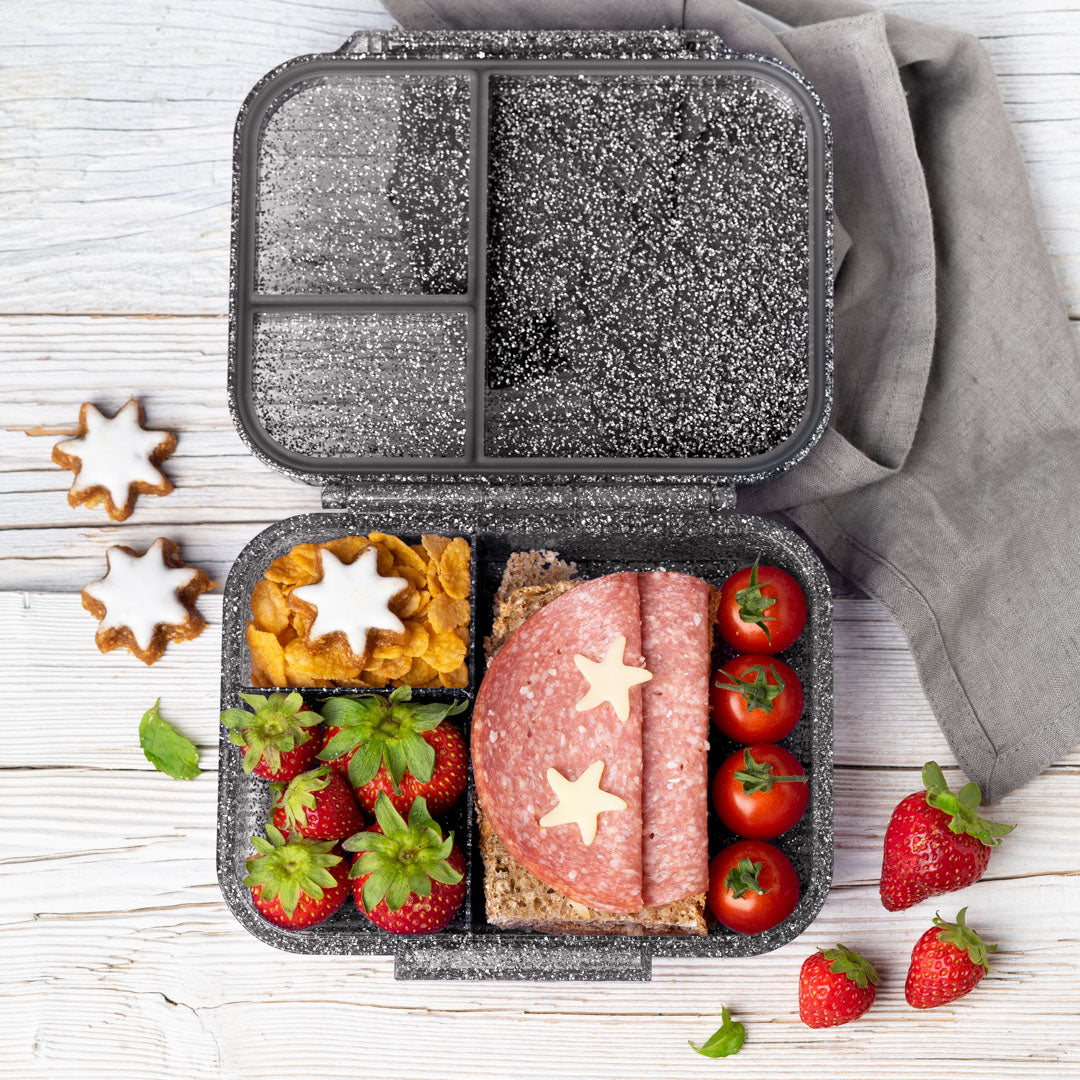 Lekkabox Glamour MINI - černý se třpytkami
