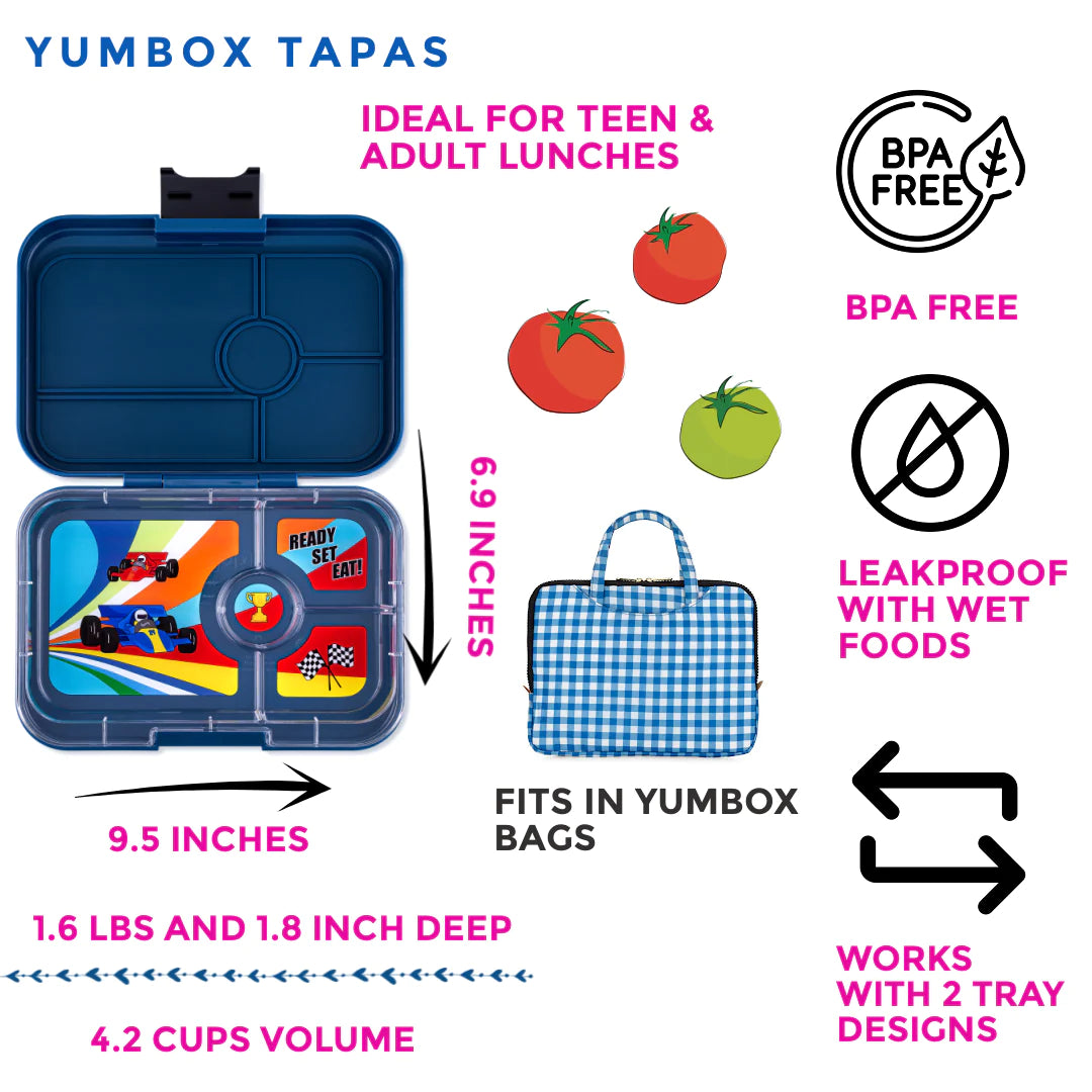 Yumbox Tapas XL 4 oddělení modrá Monte Carlo Závody