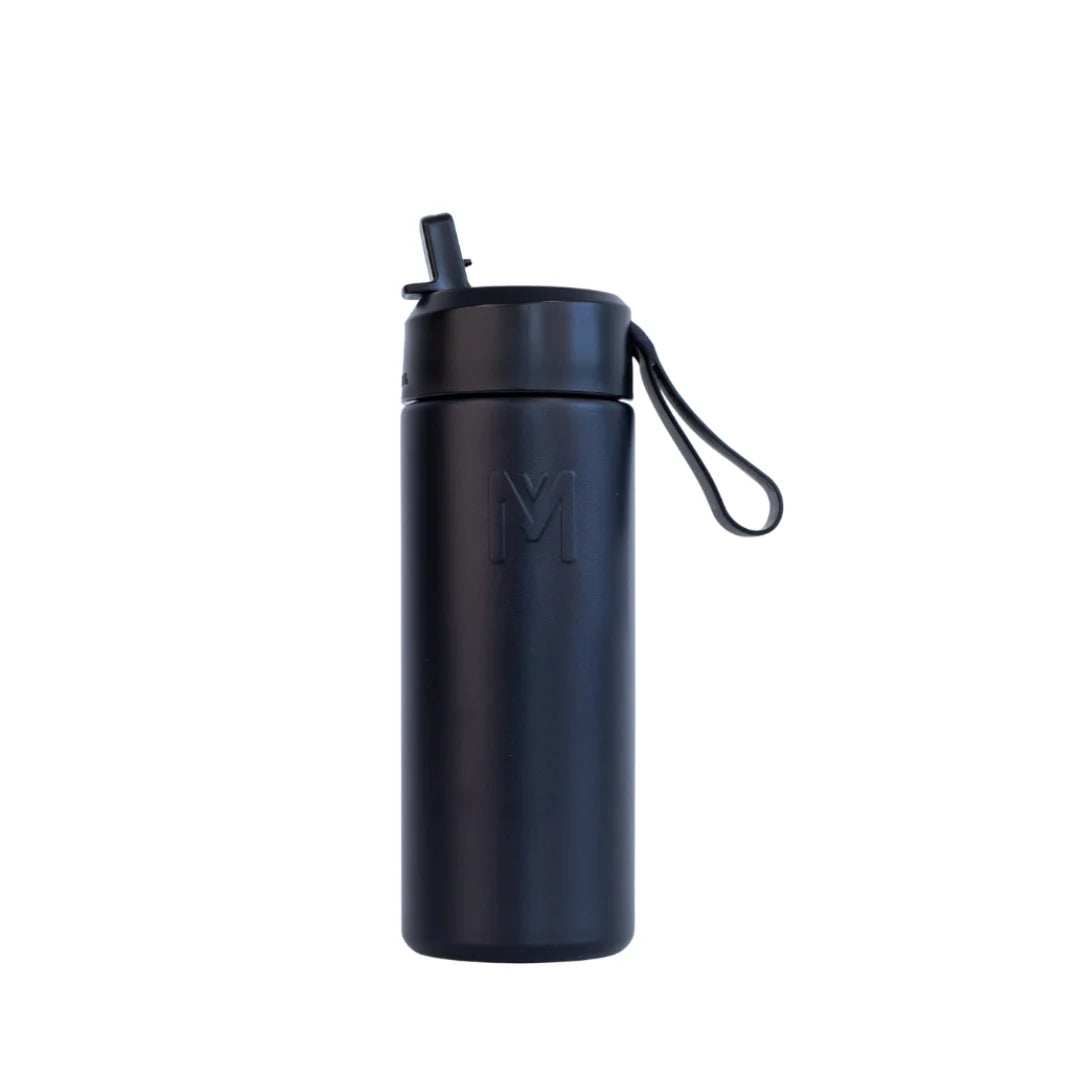 Montii Fusion 475ml - termoizolační láhev s cucacím víčkem černá