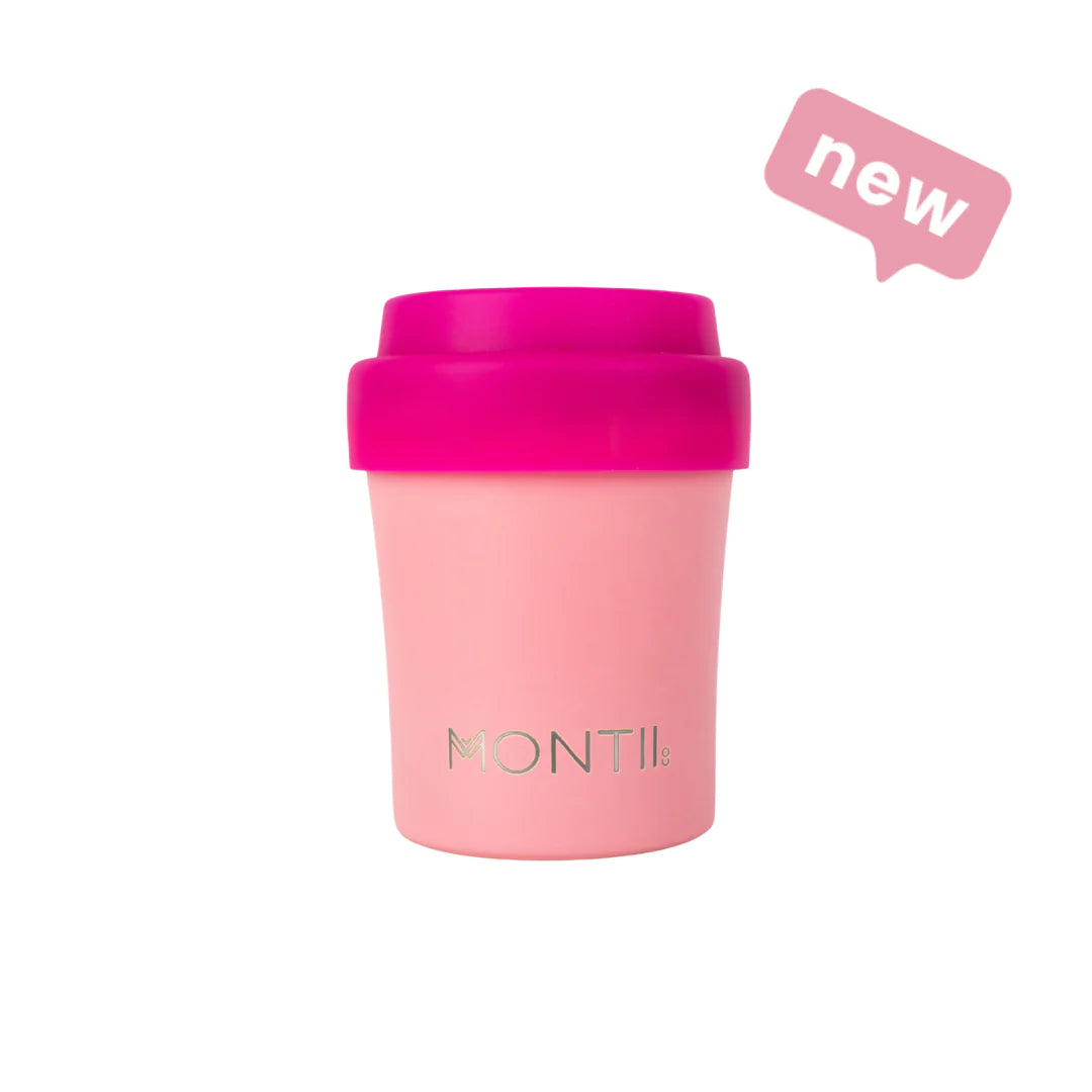 Montii Mini Coffee cup - termoizolační hrnek na kávu jahoda 150ml
