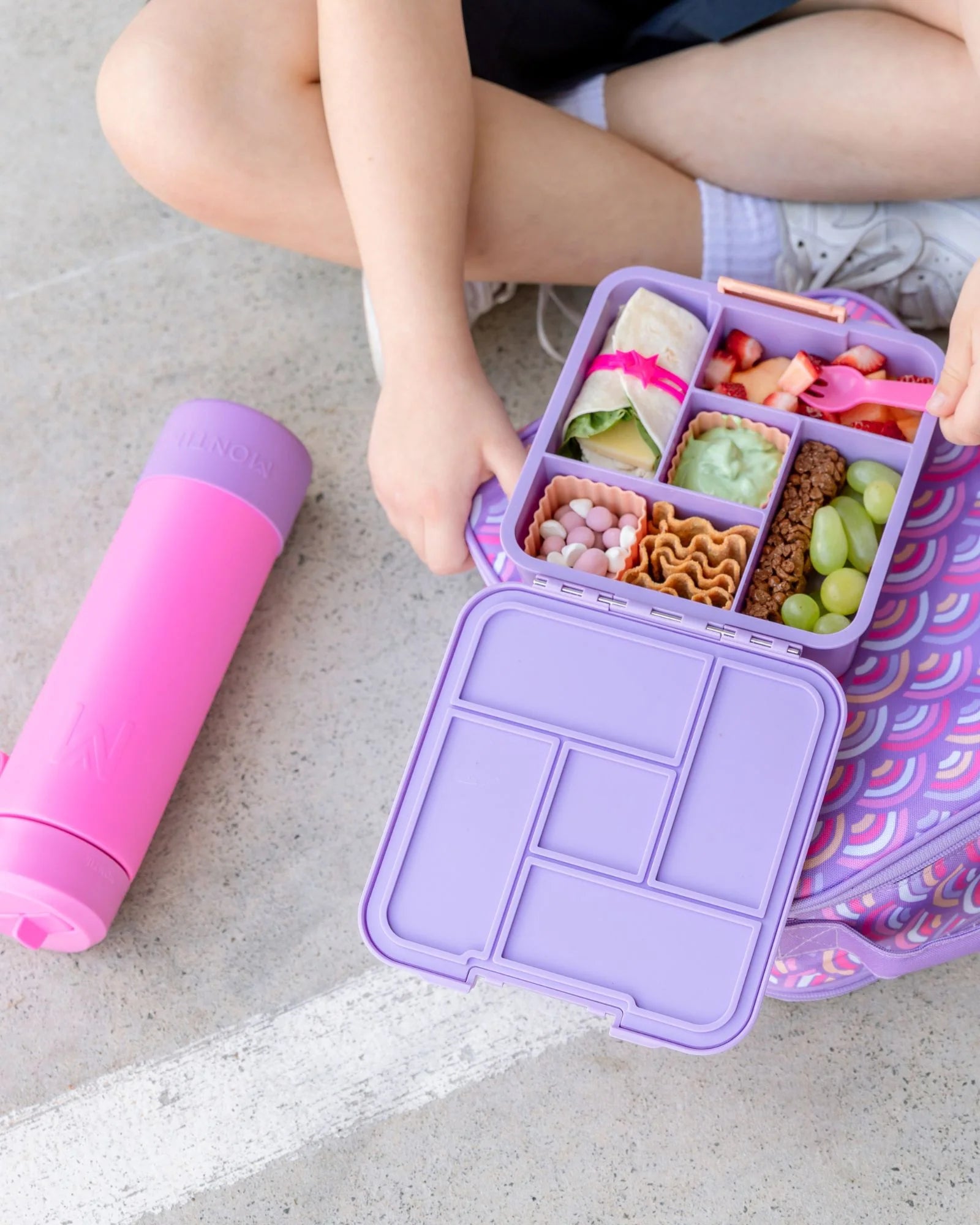 Montii Fusion 700ml - termoizolační láhev Růžová s cucacím víčkem