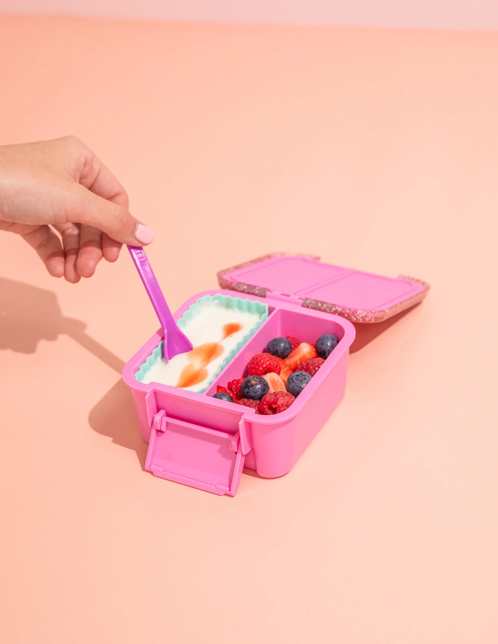 Mini Bento 2 -  růžová s třpytkami