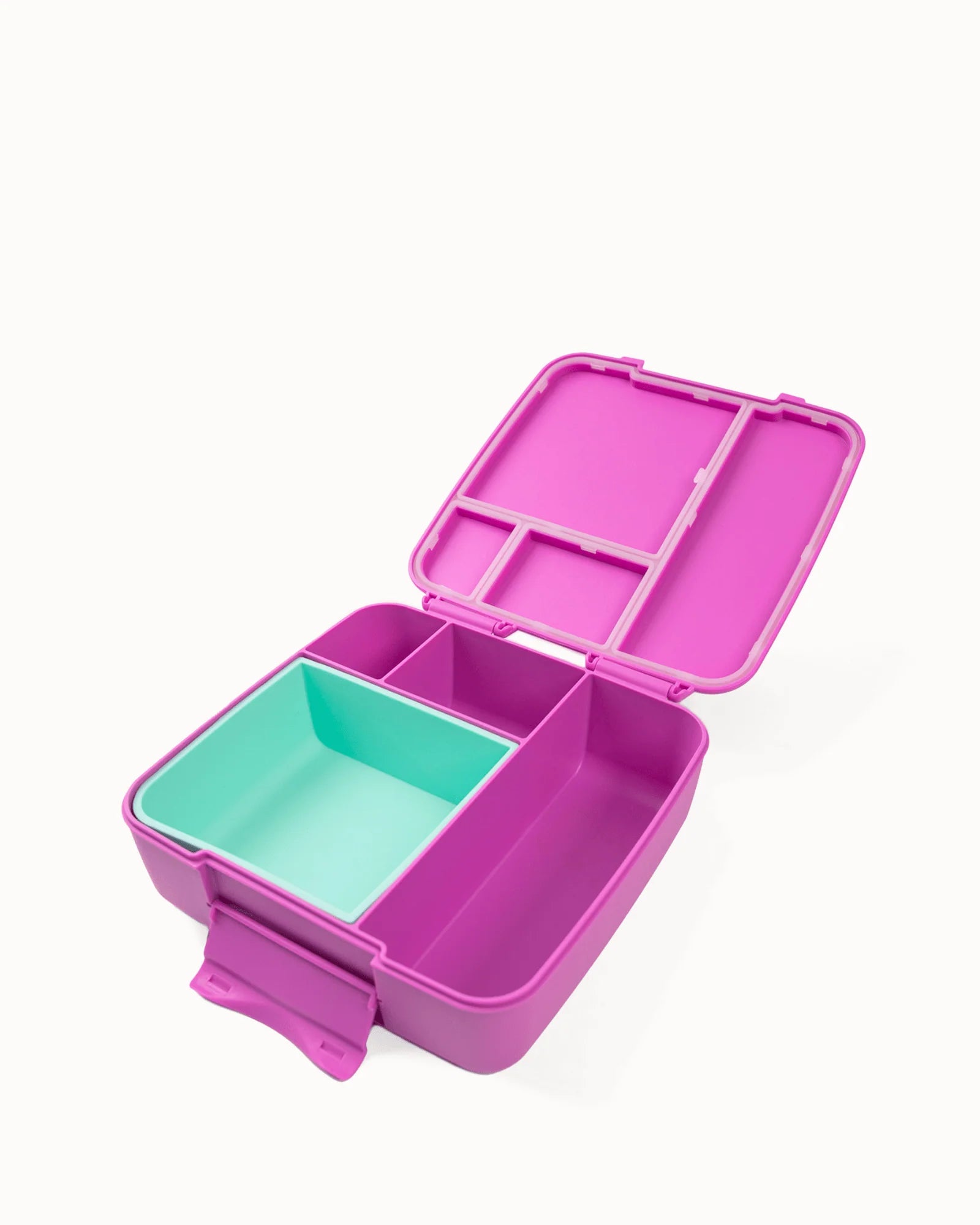 MontiiCo FEAST čtvercový silikonový tác Tyrkys