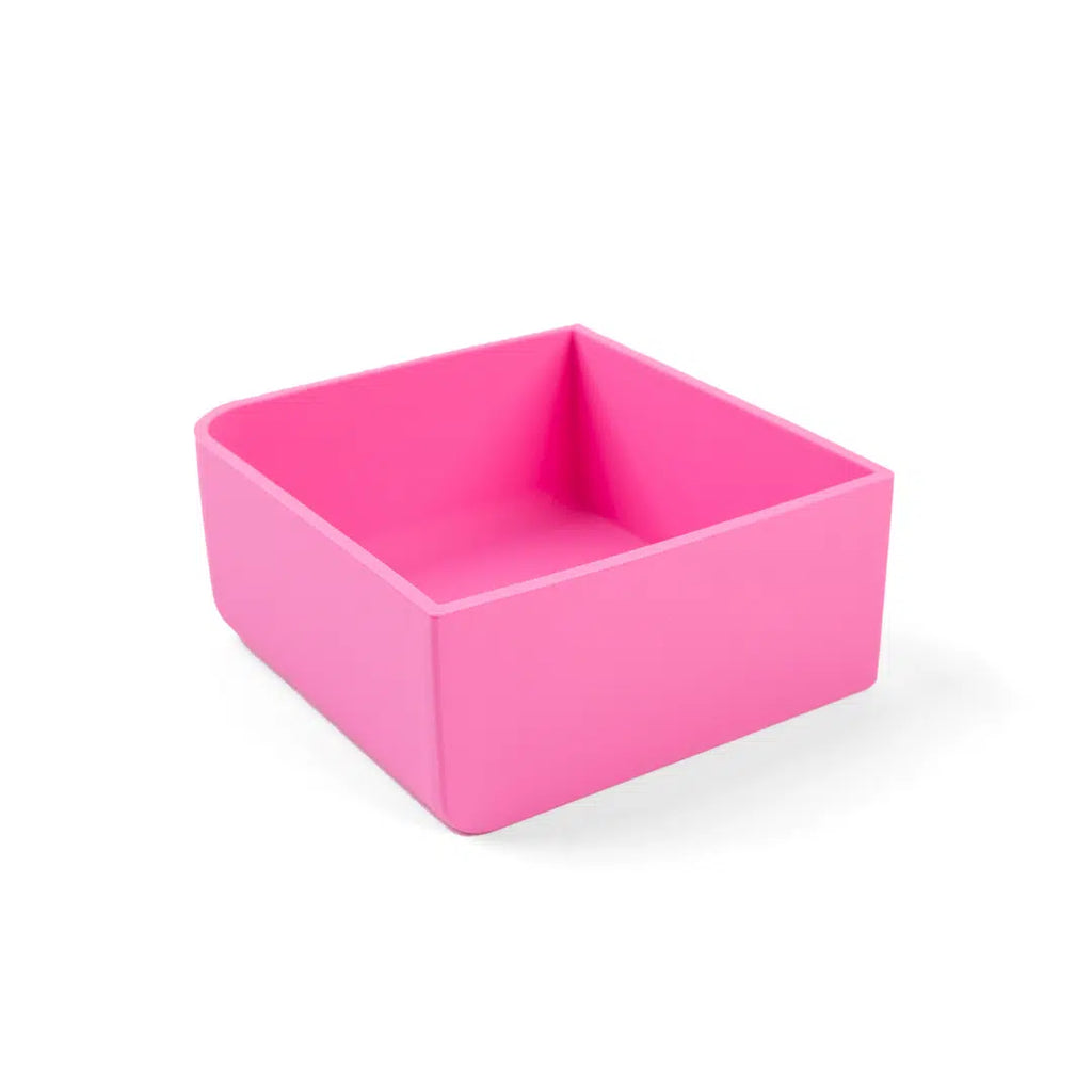 MontiiCo FEAST čtvercový silikonový tác Růžová