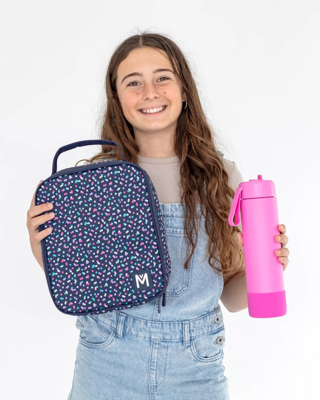 Montii Fusion 700ml - termoizolační láhev Růžová s cucacím víčkem