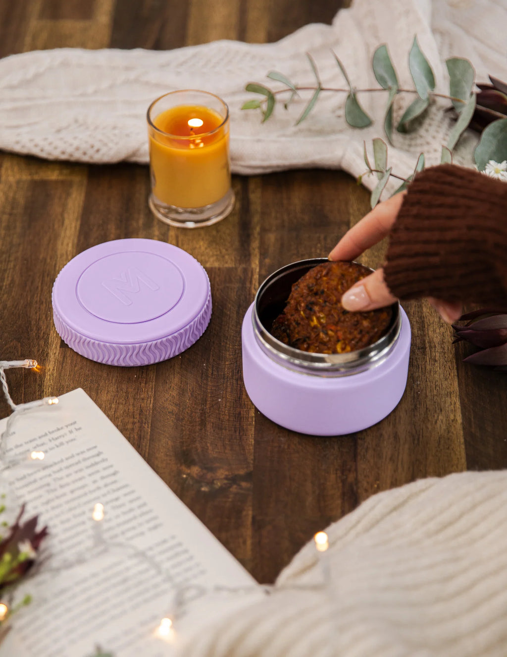 MontiiCo MINI termoska na jídlo 200ml Lila