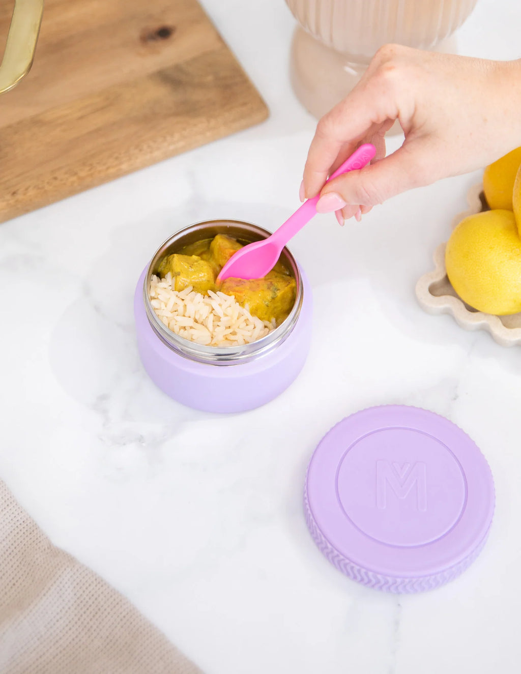 MontiiCo MINI termoska na jídlo 200ml Lila