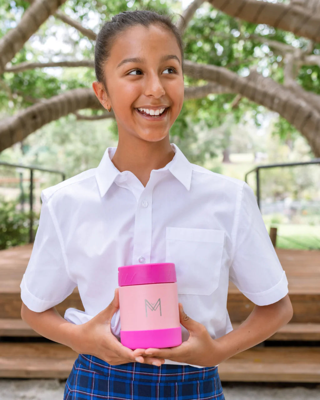 MontiiCo termoska na jídlo 400ml Jahoda