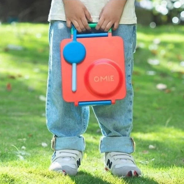 OmieBox hot & cold - Lunchbox s vyjímatelnou termonádobou Červená