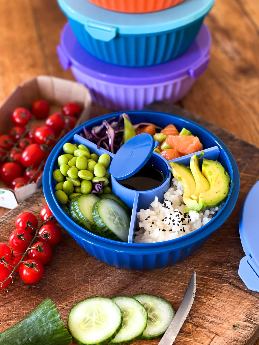 Yumbox Poke Bowl - modrá Hawaii