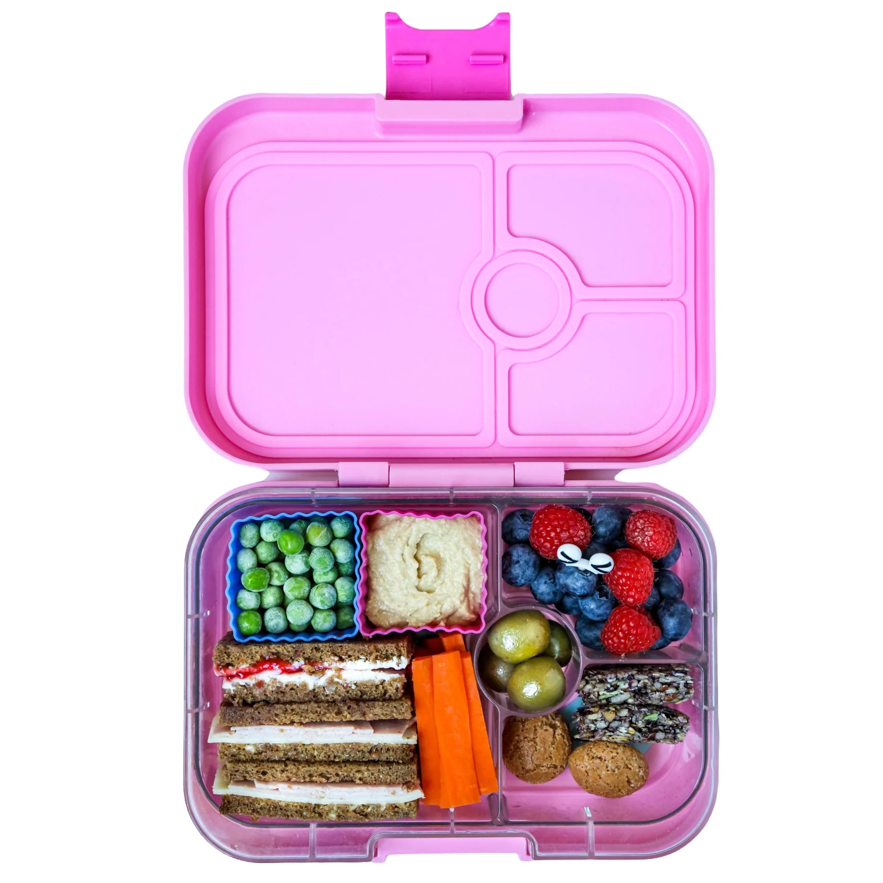 Yumbox CUBES - sada 6 silikonových formiček tyrkys a růžová