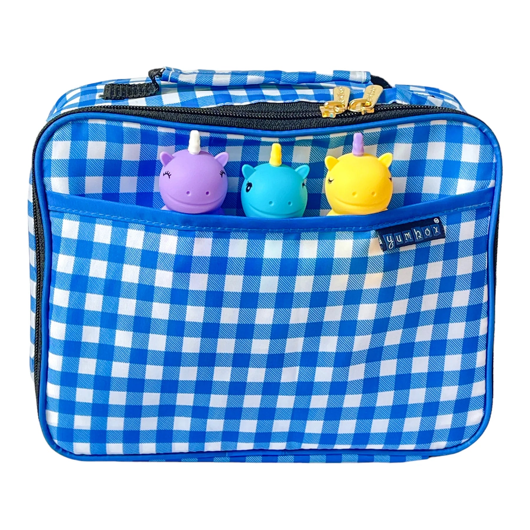 Yumbox Sada 3 silikonových lahviček Jednorožci 60ml