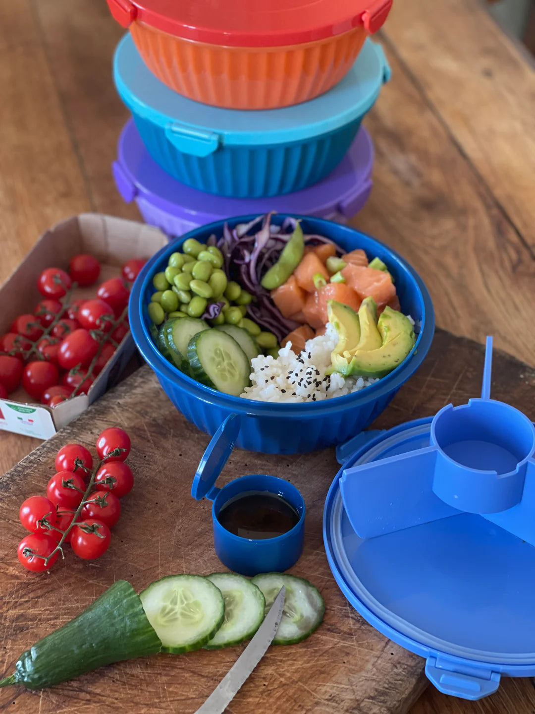 Yumbox Poke Bowl - modrá Hawaii