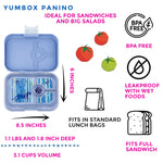 Načíst obrázek do prohlížeče Galerie, Yumbox Panino 4 oddělení zamlžená modrá - Panter
