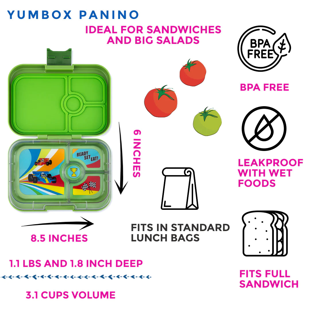 Yumbox Panino 4 oddělení zelená matcha - závody