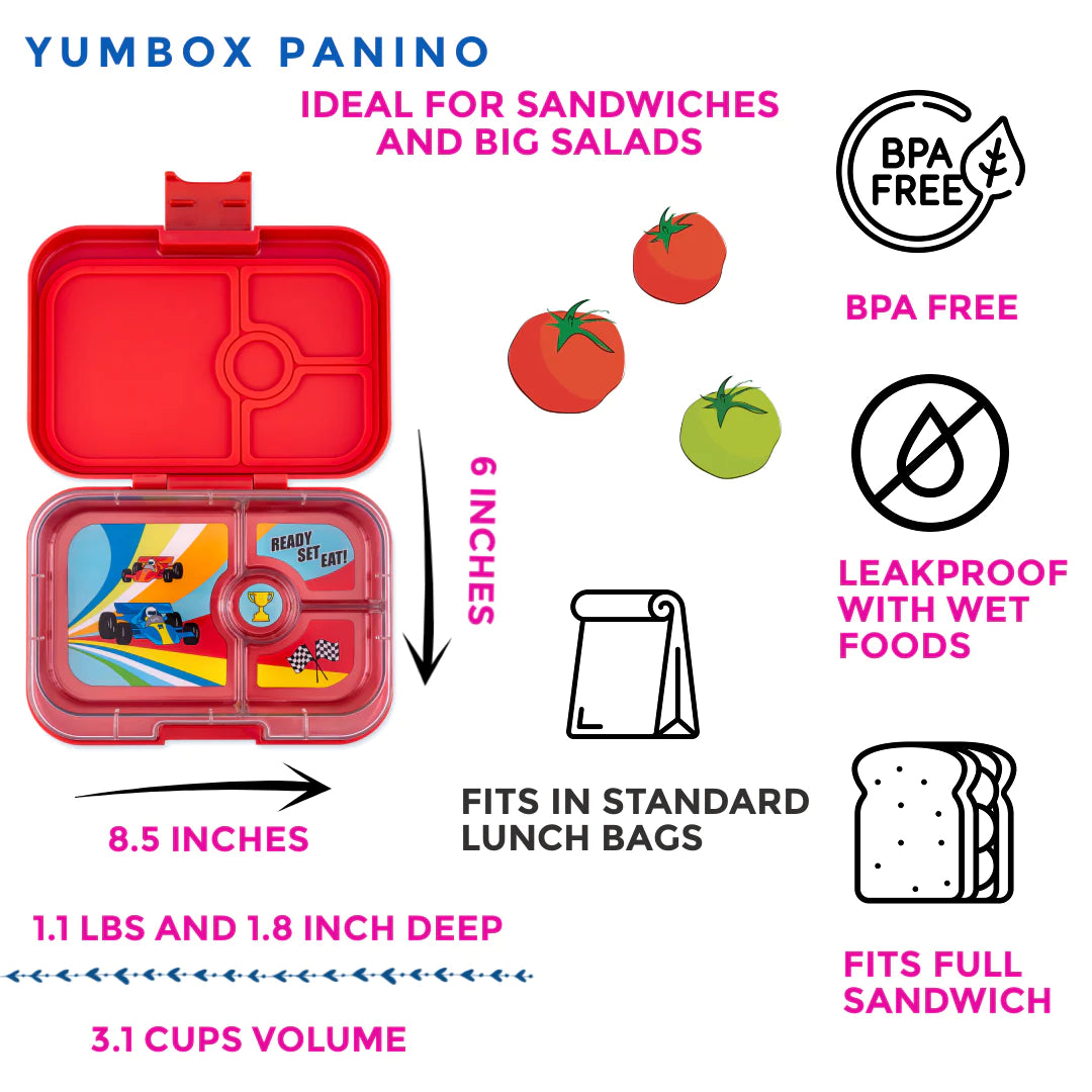 Yumbox Panino 4 oddělení červená - závody