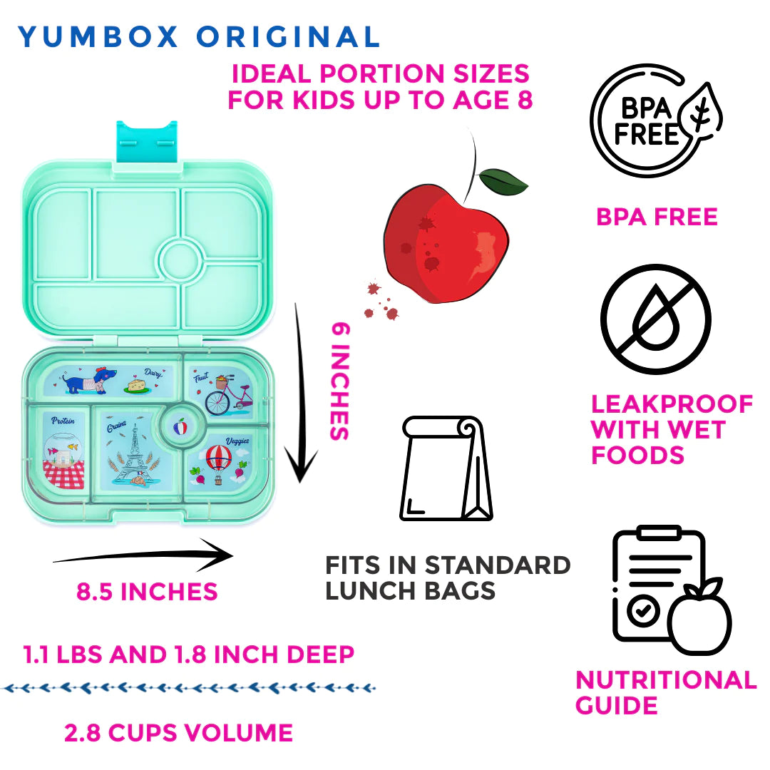 Yumbox Original 6 oddělení klidná voda Paříž