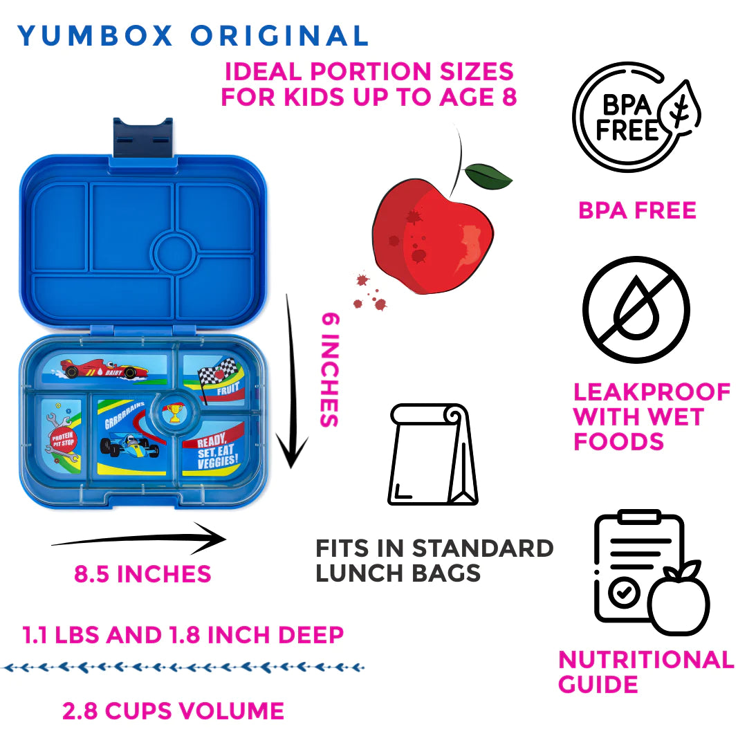 Yumbox Original 6 oddělení surfová modrá závody