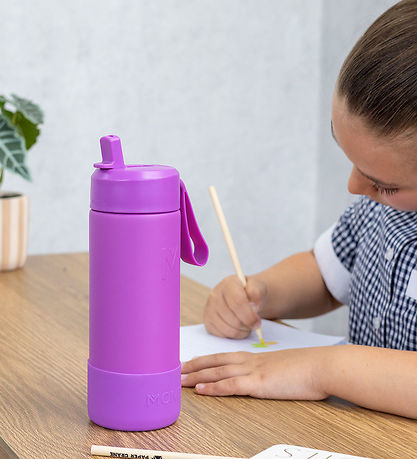Montii Fusion 475ml - Termolahev se silikonovým chráničem a nerezovým brčkem - Fuchsia