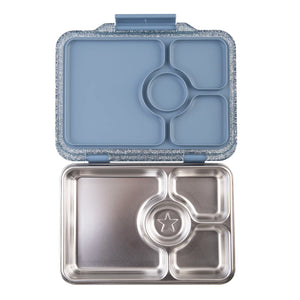 Yumbox Prêt nerez 4 oddělení - pařížská modrá s třpytkami