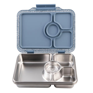 Yumbox Prêt nerez 4 oddělení - pařížská modrá s třpytkami