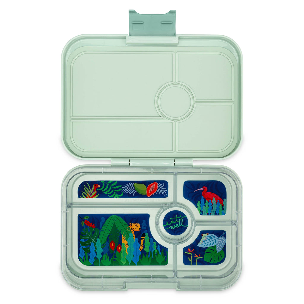 Yumbox XL Tapas 5 oddělení zelená šalvěj