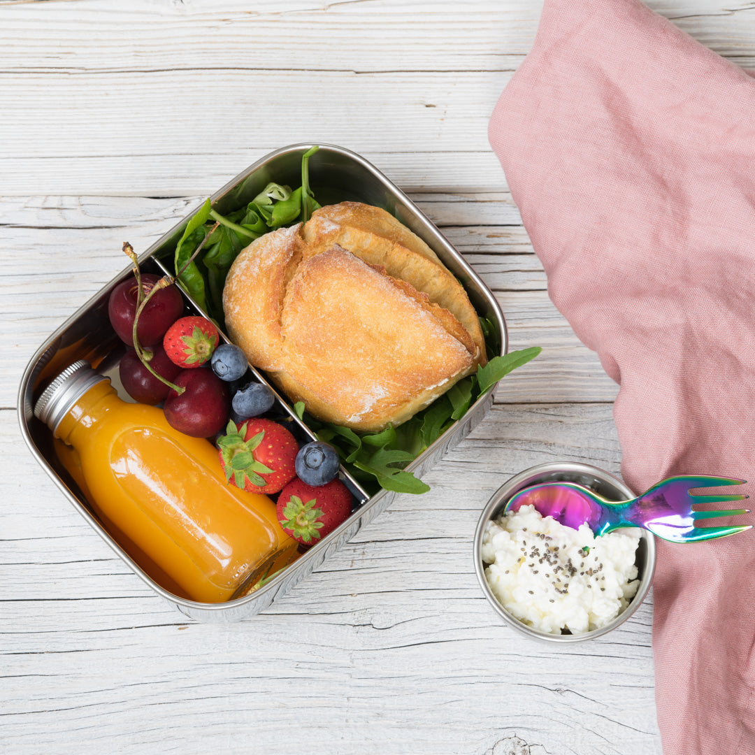 Sada 2 nerezových nádobek na omáčky - les