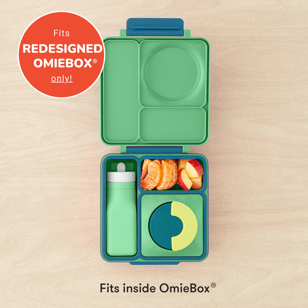 OmieBottle 260ml - silikonová láhev do OmieBoxu s brčkem - zelená