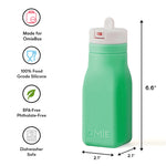 Načíst obrázek do prohlížeče Galerie, OmieBottle 260ml - silikonová láhev do OmieBoxu s brčkem - zelená
