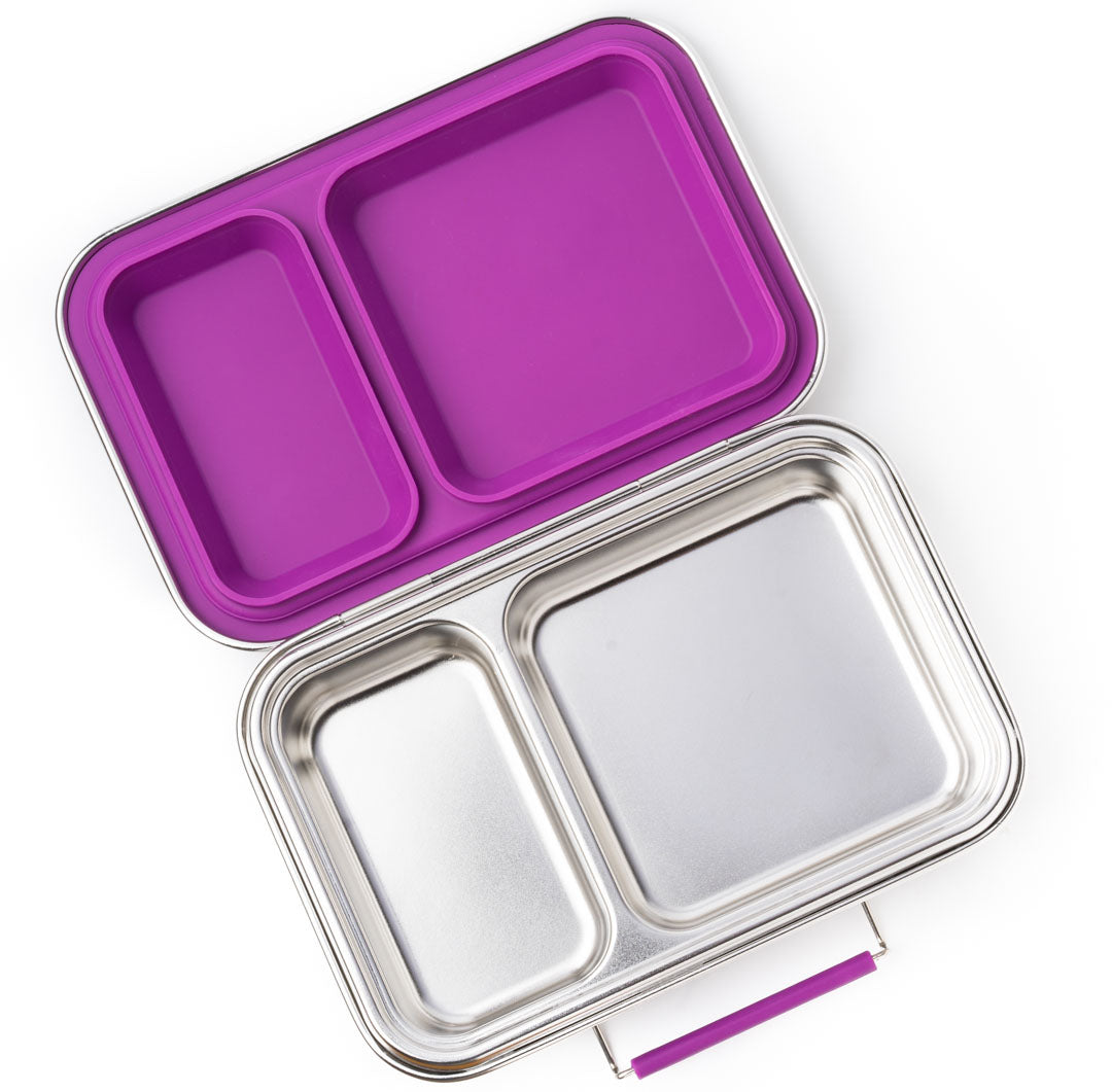 Lekkabox DUO nerezový box se 2 odděleními - lesní ovoce
